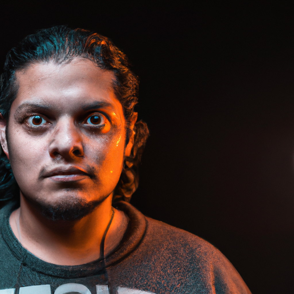 Retrato del Director de Fotografía de Estudio Lumen con fondo minimalista en Santiago