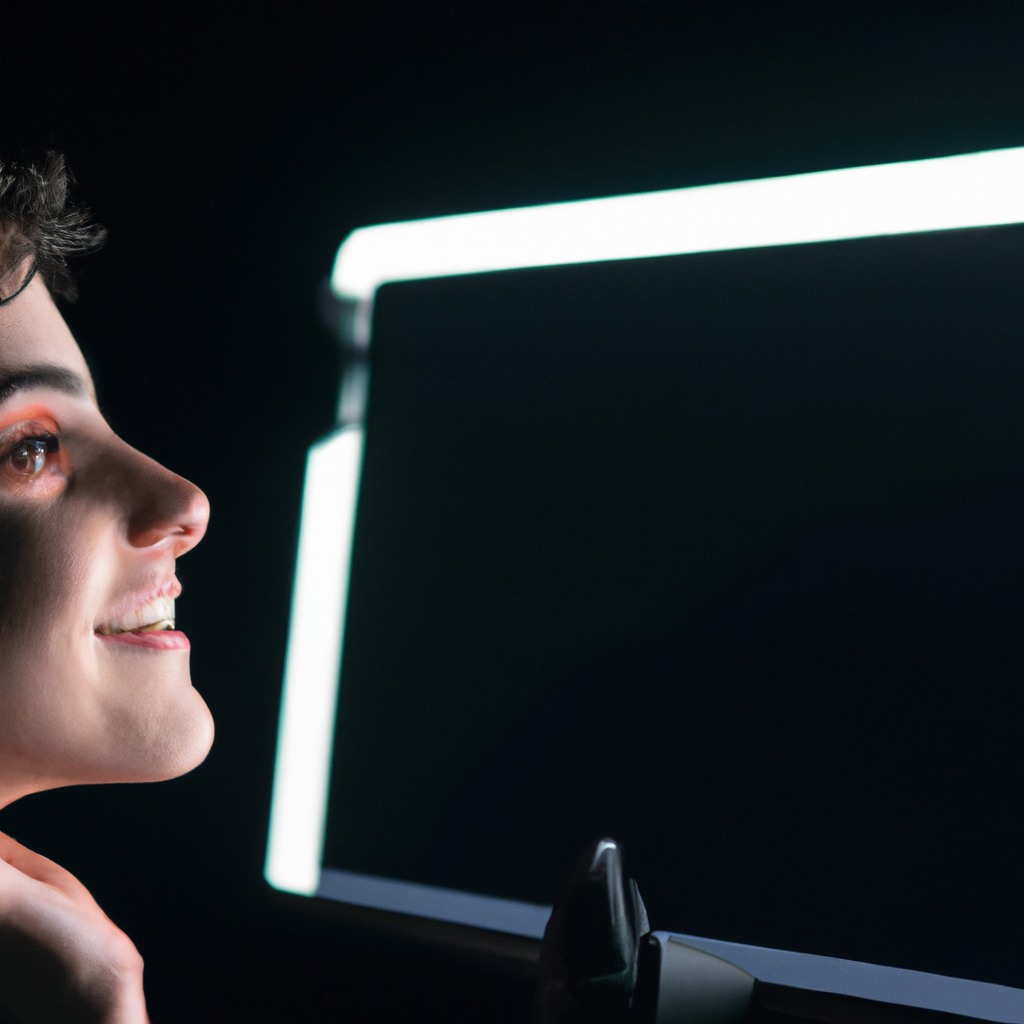 Retrato de retocador y colorista frente a monitor calibrado en Santiago